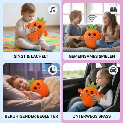 Interaktives Früchte-Plüschspielzeug für Kinder – Sensorisches Rhythmus- & Musikspielzeug