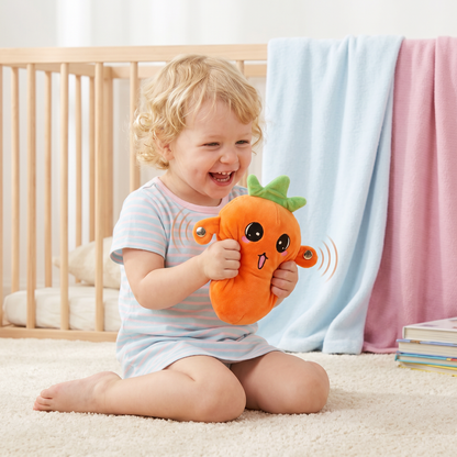 Interaktives Früchte-Plüschspielzeug für Kinder – Sensorisches Rhythmus- & Musikspielzeug