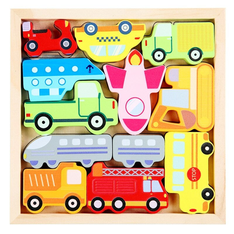 Formenspaß – Holzpuzzle (2+1 GRATIS)