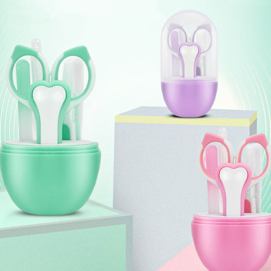 Baby Pflege Set – Sicherheitsnagelschere, Nagelfeile und Pinzette für Kinder