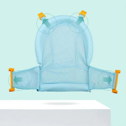 Faltbare Baby Badewanne mit Anti-Rutsch Baby Sitz und Sicherheitsgurt