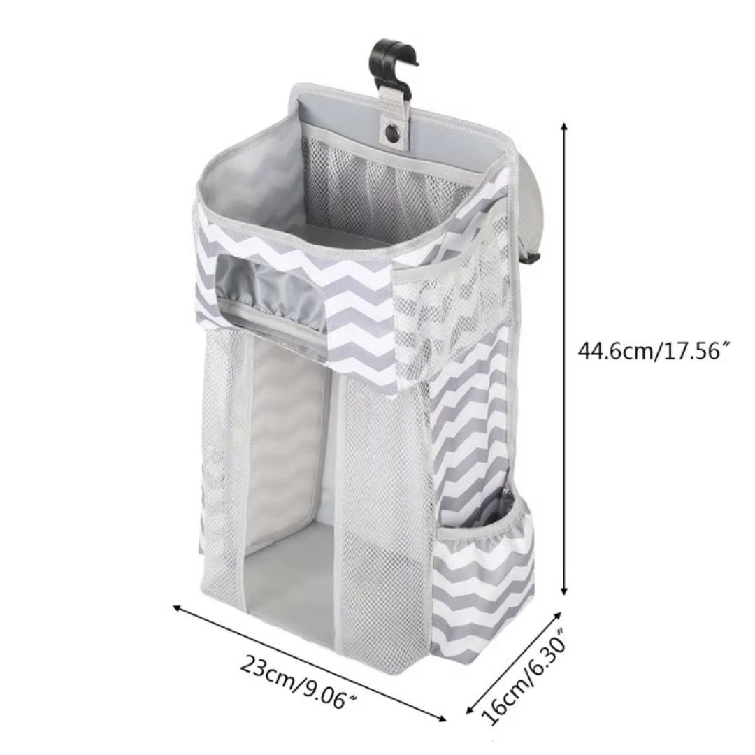 Windelorganizer für Babybett – Hängender Wickeltisch-Organizer