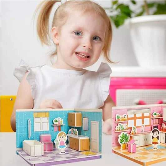 Kreatives 3D-Puzzle – Traumhaus zum Spielen & Gestalten