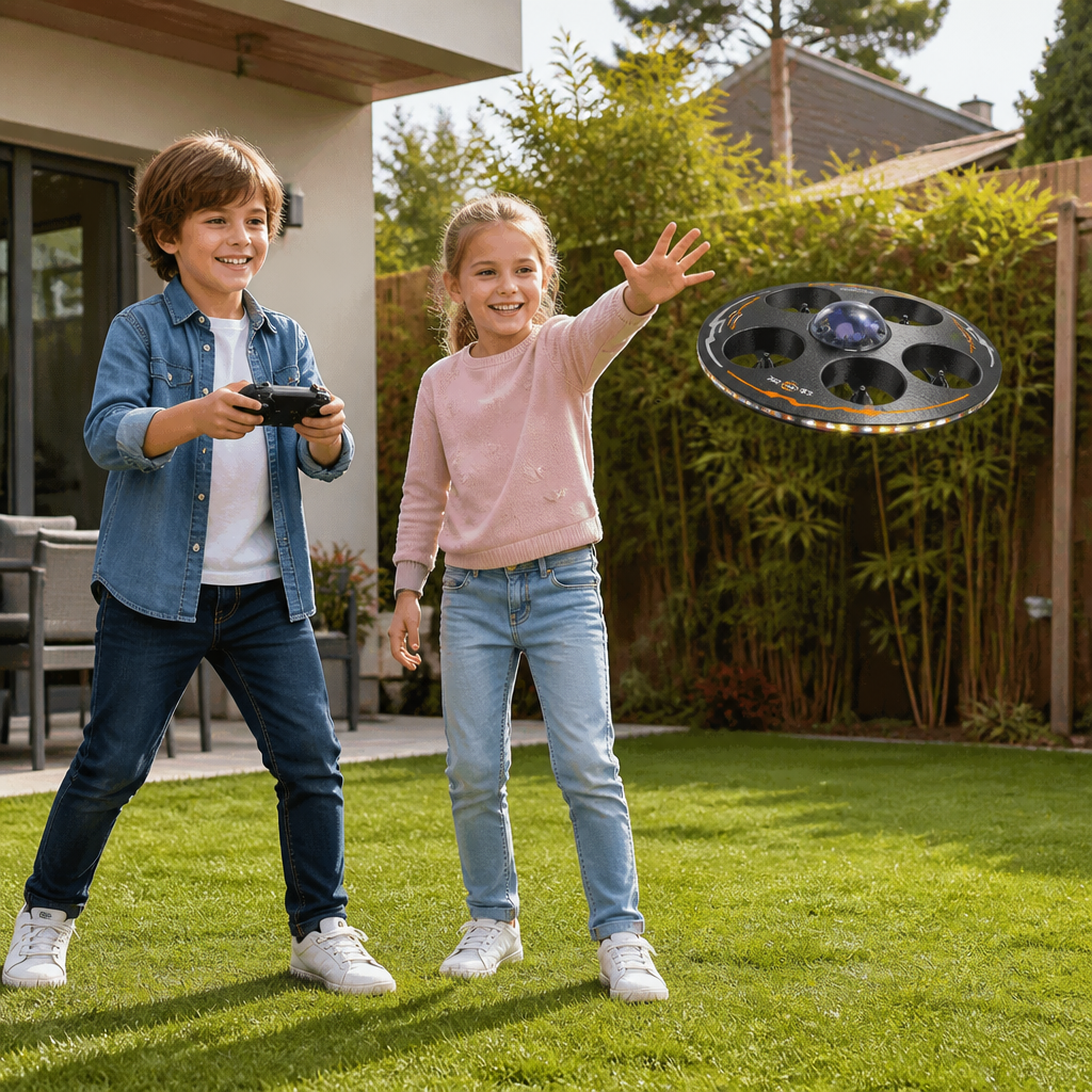 Ferngesteuerte LED-Fliegende-Untertasse-Drohne