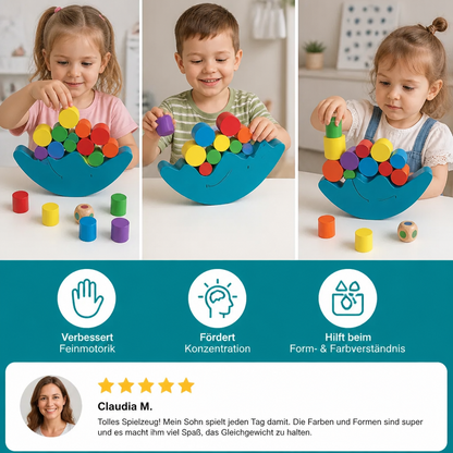 Buntes Stapelspielzeug – Lernspielzeug für Kinder mit Farben und Formen