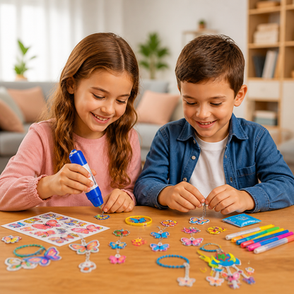 DIY-Schrumpfkunst-Set für Schlüsselanhänger & Charms für Kinder