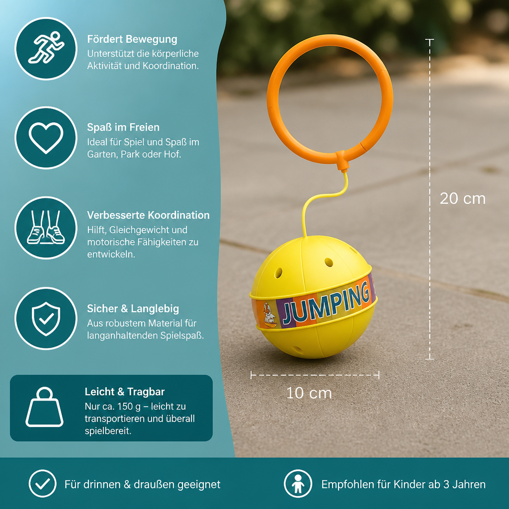 Interaktives Skip-Ball-Knöchelspielzeug für Kinder