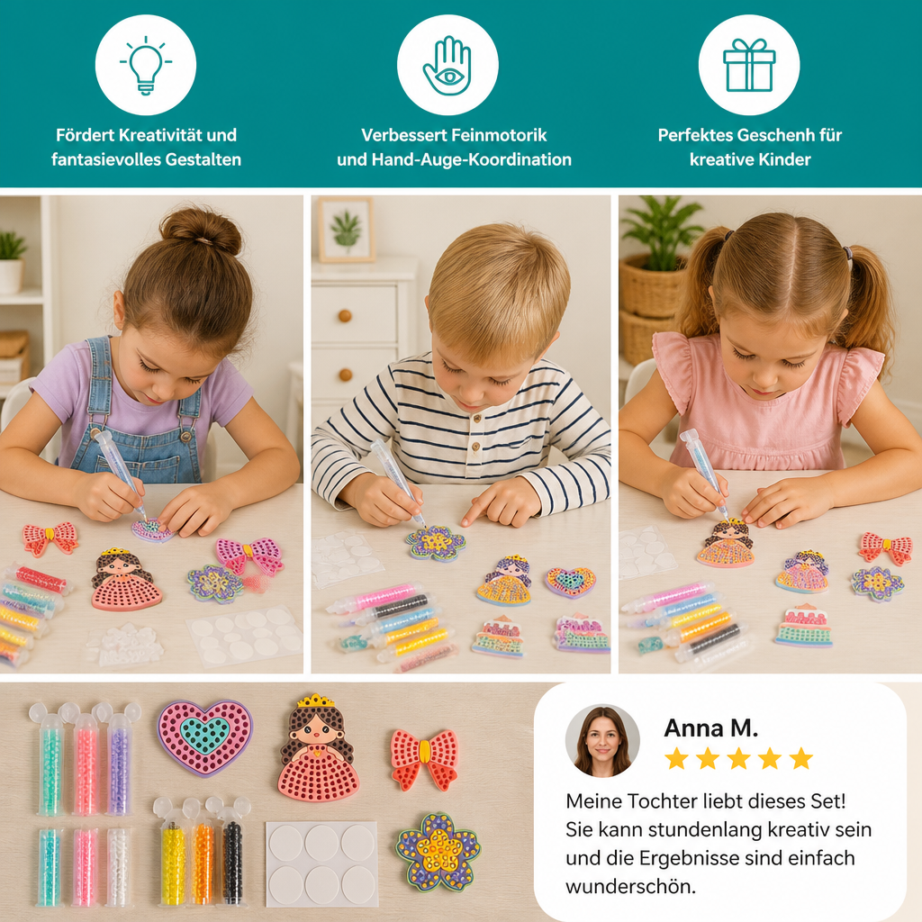 DIY-Perlenkunst-Stiftset – Tiermotive gestalten & dekorieren