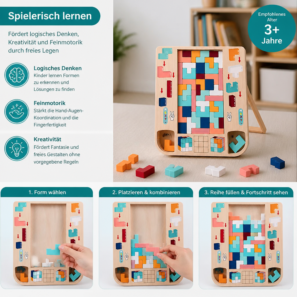 Fordere dein Gehirn heraus - Tetris-Blockspiel