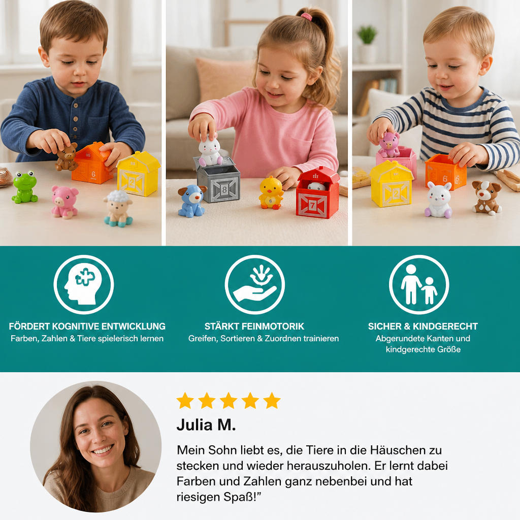 Montessori Farben & Zahlen Farm