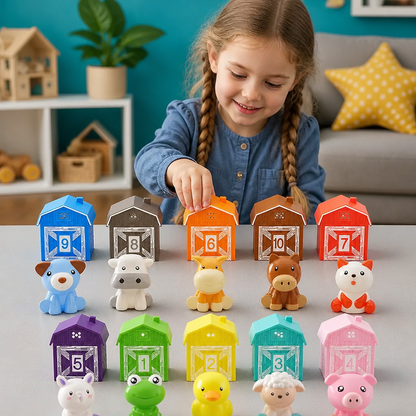Montessori Farben & Zahlen Farm