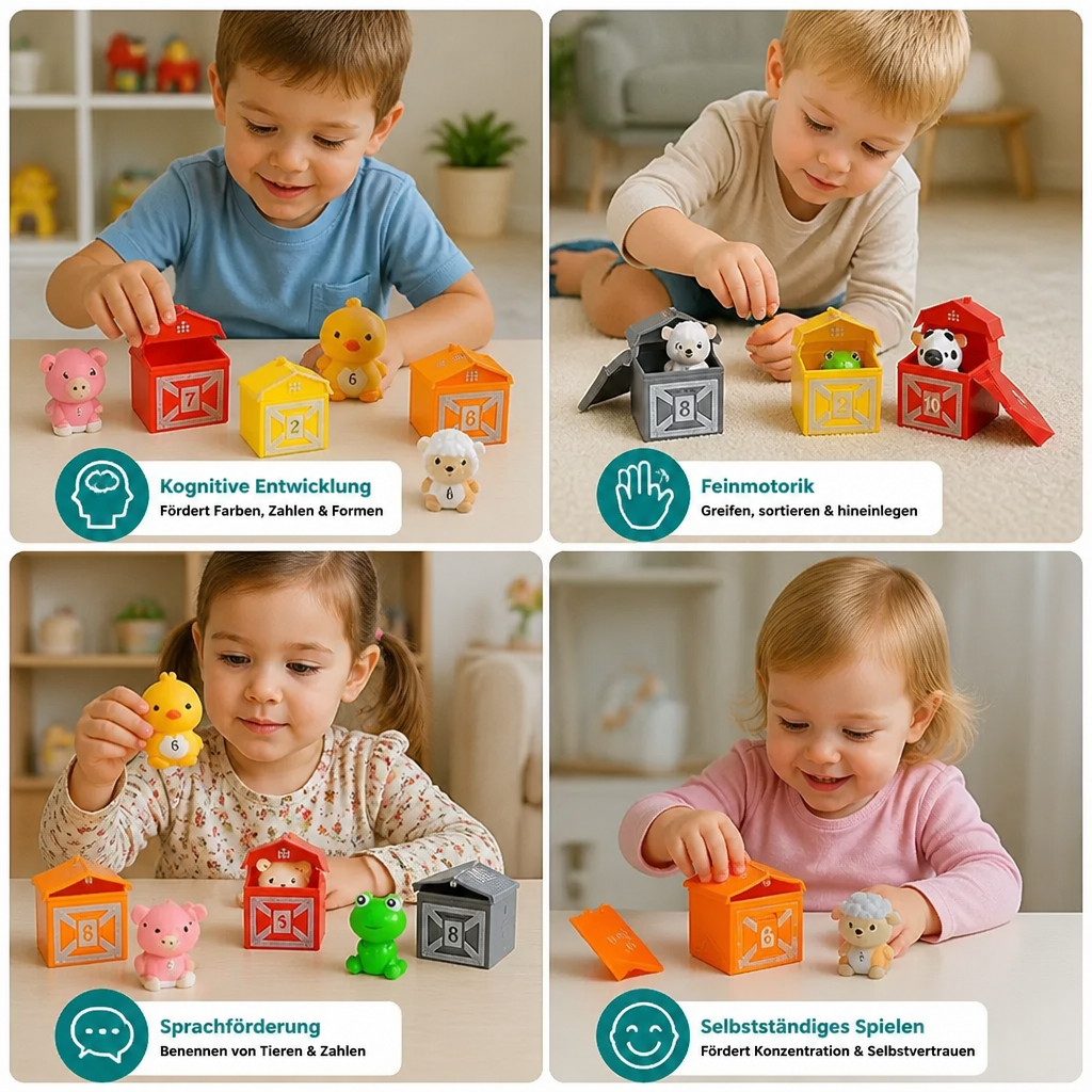 Montessori Farben & Zahlen Farm