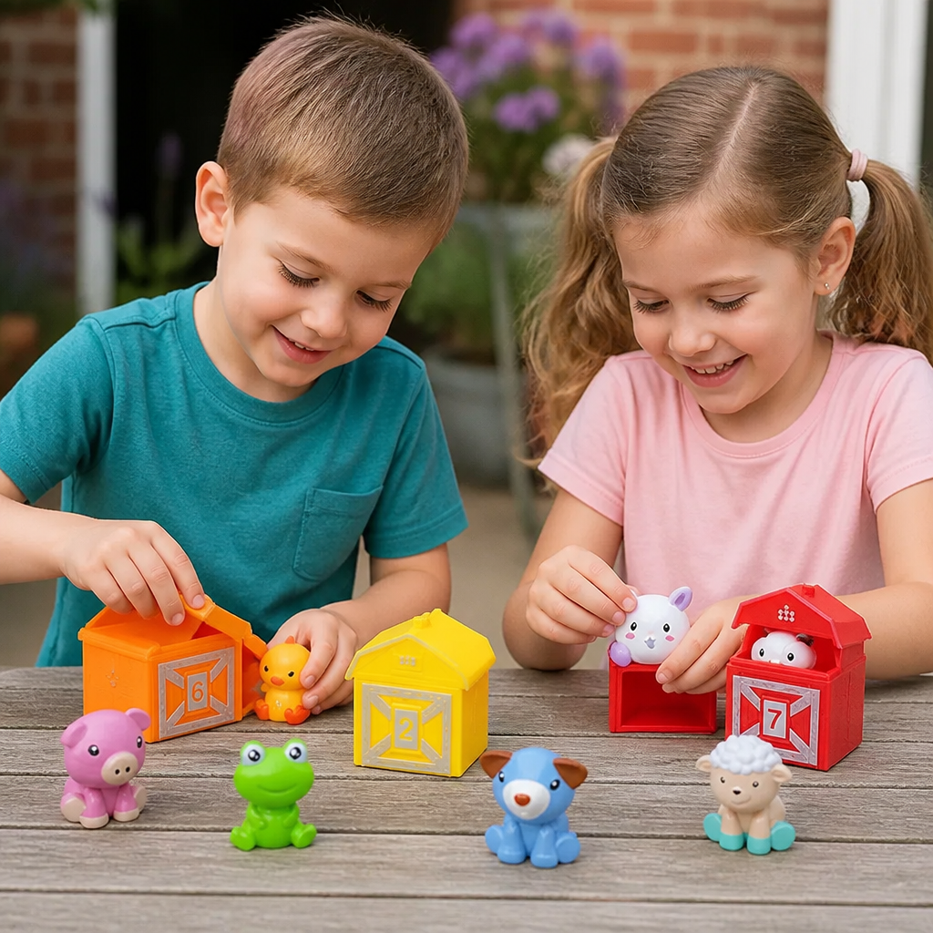 Montessori Farben & Zahlen Farm