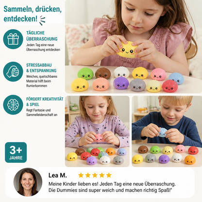 Dumpling-Squishy-Adventskalender mit geheimnisvollen Fidget-Überraschungen