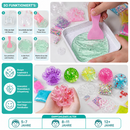 DIY-Anti-Stressball-Bastelset für Kinder – Eigene Squishy-Sensorikbälle herstellen