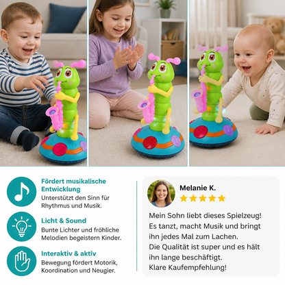 Tanzende Saxophon Raupe Kinder Spielzeug
