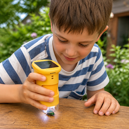 2-in-1 Digitales Mikroskop & Teleskop für Kinder mit Foto- und Videokamera