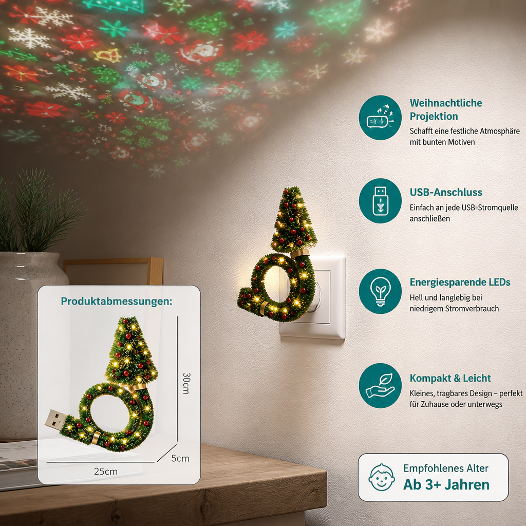 Weihnachtsbaum-Projektorlampe