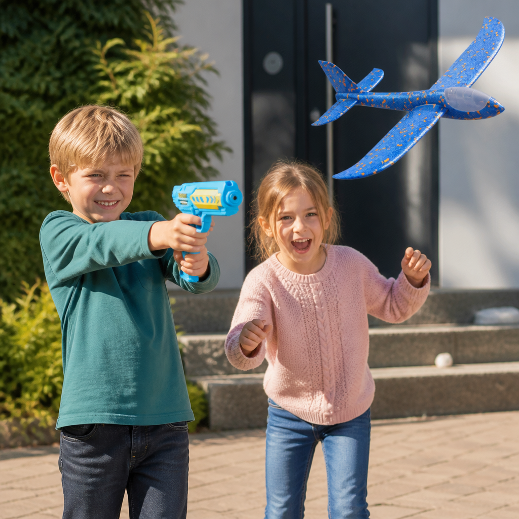 Schaumstoff-Gleiter-Flugzeugstarter-Set