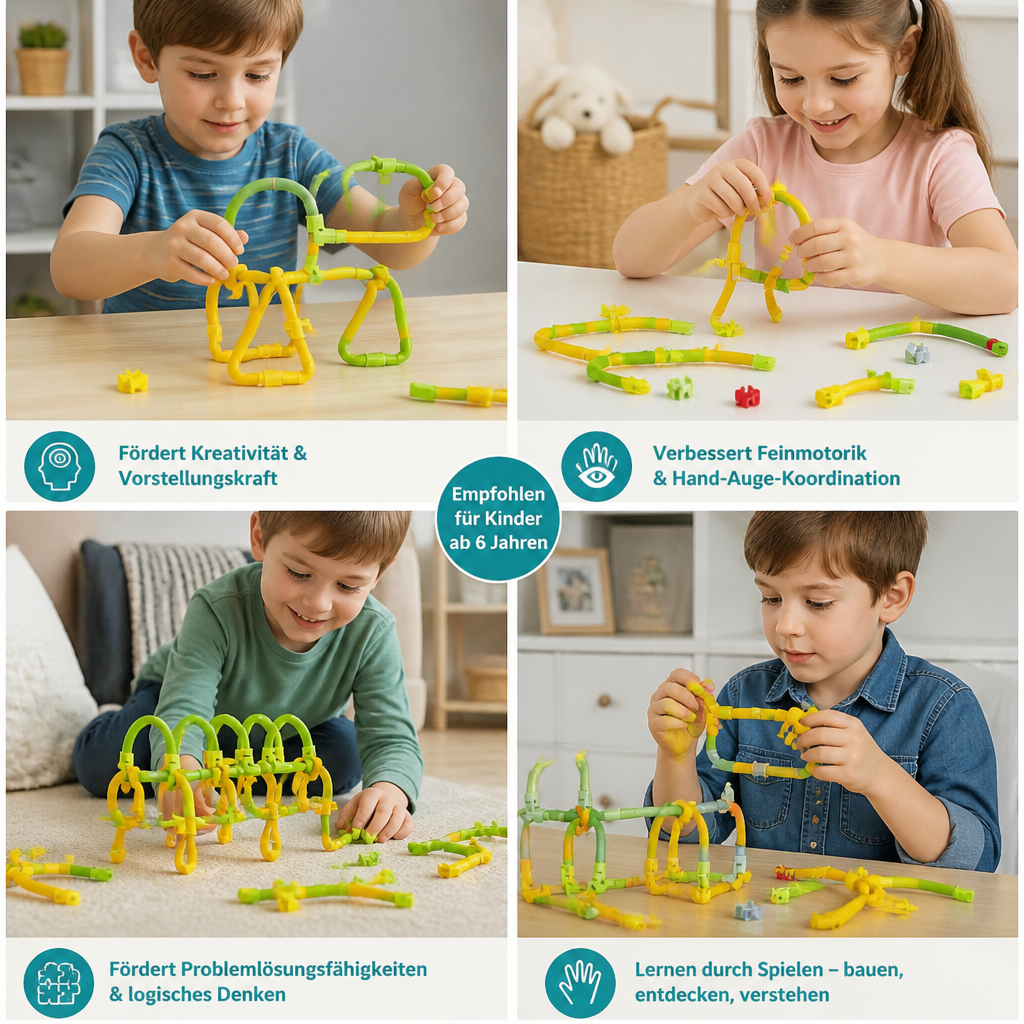 DIY Twisty Sticks – Kreatives 3D-Bauset & MINT-Konstruktionsspiel