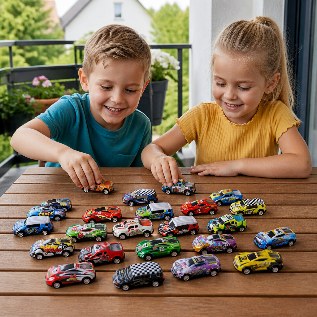 24-Tage-Rennauto-Adventskalender mit Überraschungs-Spielzeugautos