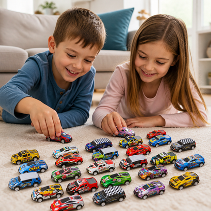 24-Tage-Rennauto-Adventskalender mit Überraschungs-Spielzeugautos