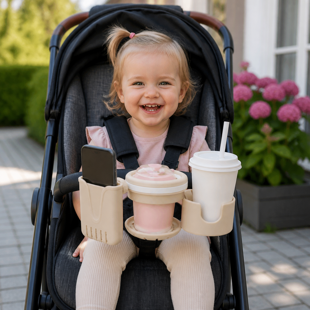 3-in-1 Kinderwagen-Getränke- & Handyhalter