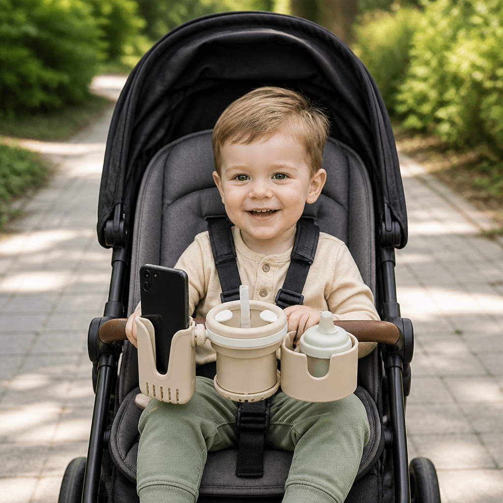 3-in-1 Kinderwagen-Getränke- & Handyhalter