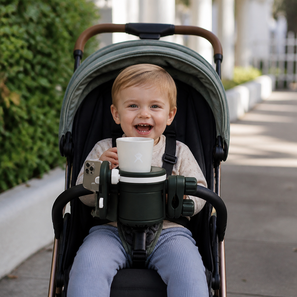 3-in-1 Kinderwagen-Getränke- & Handyhalter