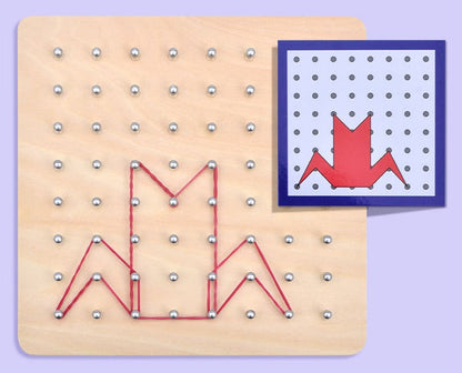 Entdecke Die Muster – Geometrische Stecktafel