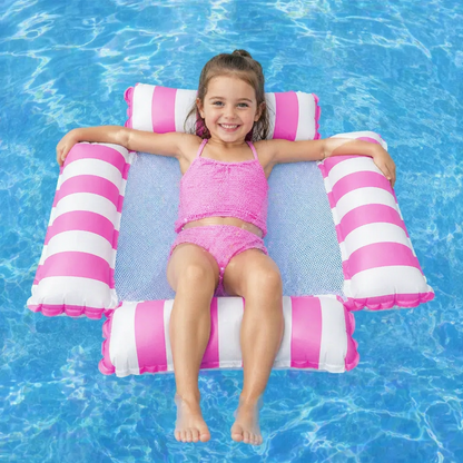 Aufblasbarer Pool Sitz für Kinder – Wasser Hängematte mit Netzfläche