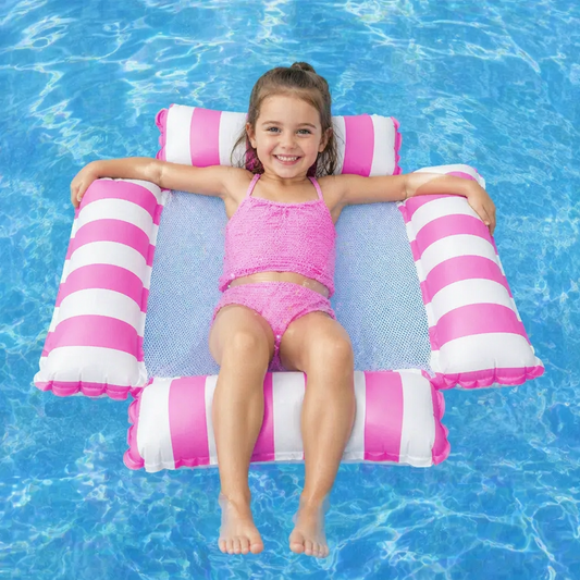 Aufblasbarer Pool Sitz für Kinder – Wasser Hängematte mit Netzfläche