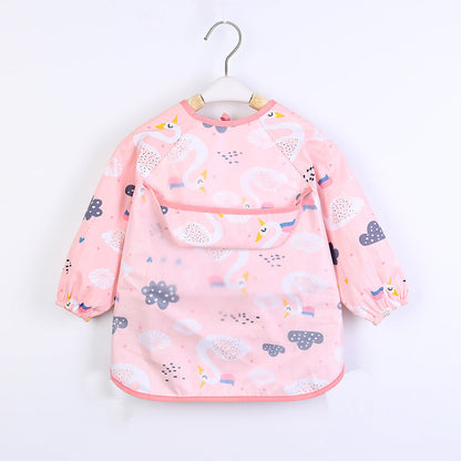 Baby-Schürze mit Taschen für Malen und Essen