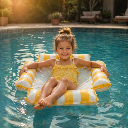 Aufblasbarer Pool Sitz für Kinder – Wasser Hängematte mit Netzfläche