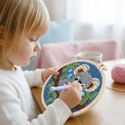 DIY Stanzstick-Nadel Stickset – Anfänger Set mit Schönen Motiven