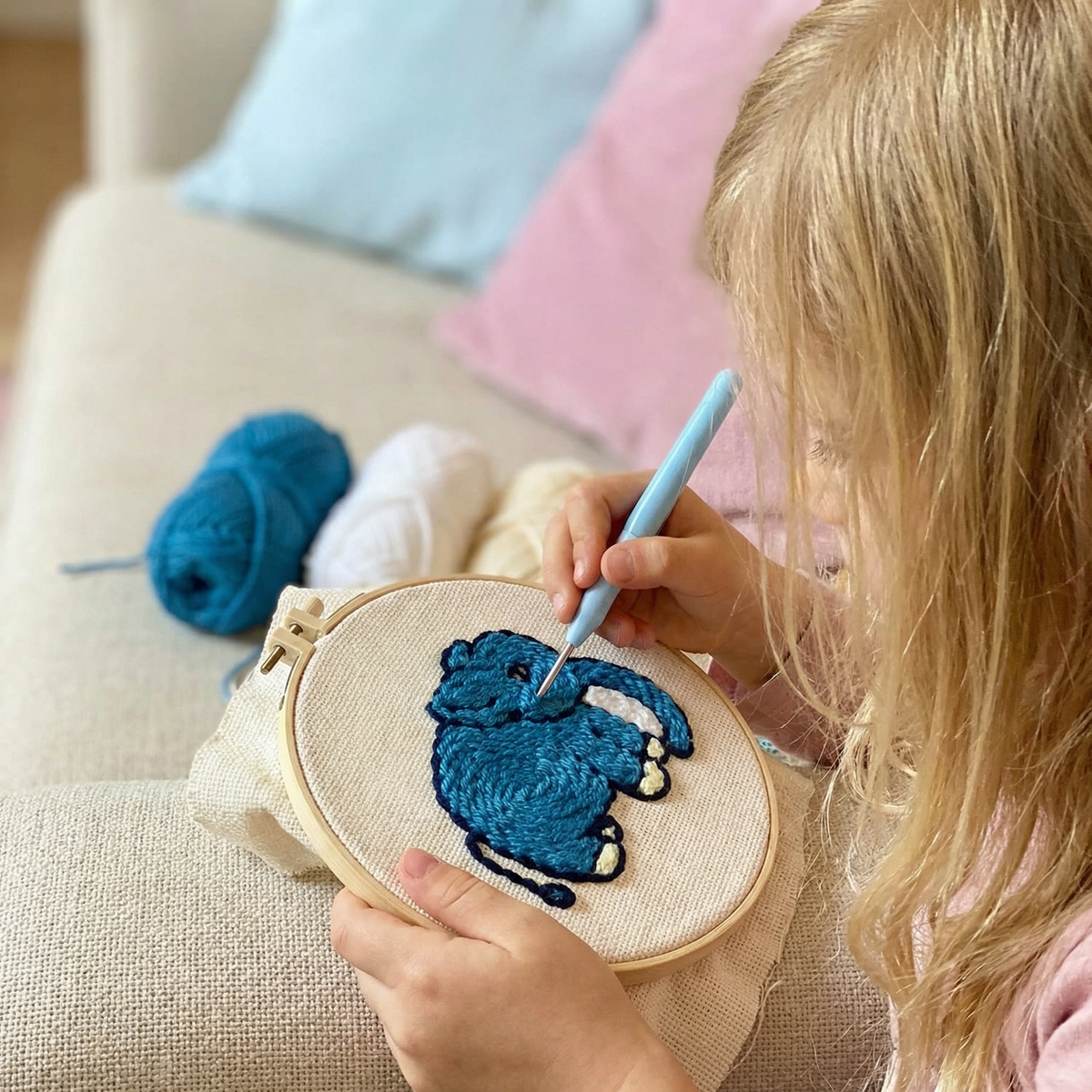 DIY Stanzstick-Nadel Stickset – Anfänger Set mit Schönen Motiven