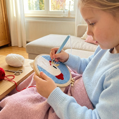 DIY Stanzstick-Nadel Stickset – Anfänger Set mit Schönen Motiven