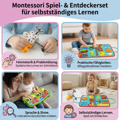 3-Teiliges Montessori Spiel- & Entdeckerset für selbstständiges Lernen