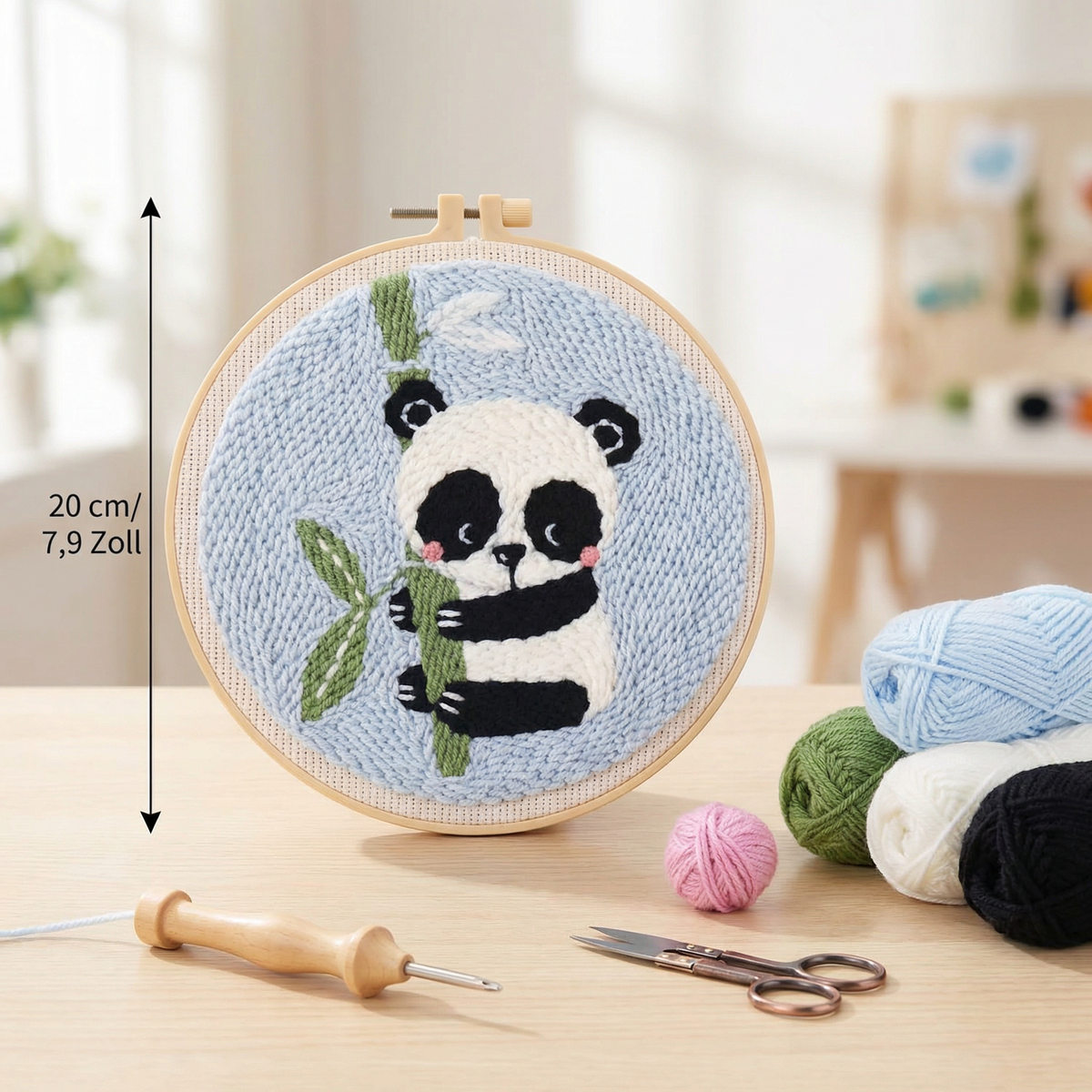 DIY Stanzstick-Nadel Stickset – Anfänger Set mit Schönen Motiven