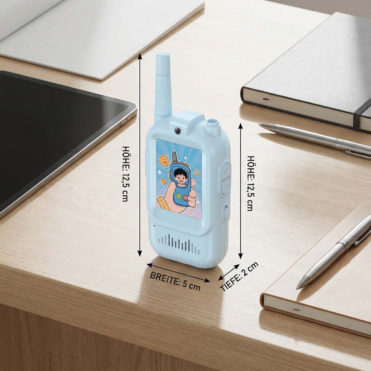 Kinder Video-Walkie-Talkie 2er Set  – Funkgeräte mit Kamera & Bildschirm