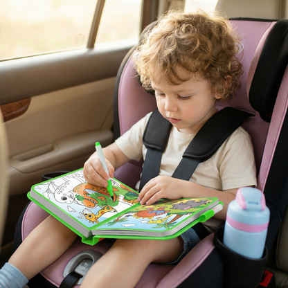 Magisches Wasser-Malbuch – Wiederverwendbares Kleckerfreies Malbuch für Kinder