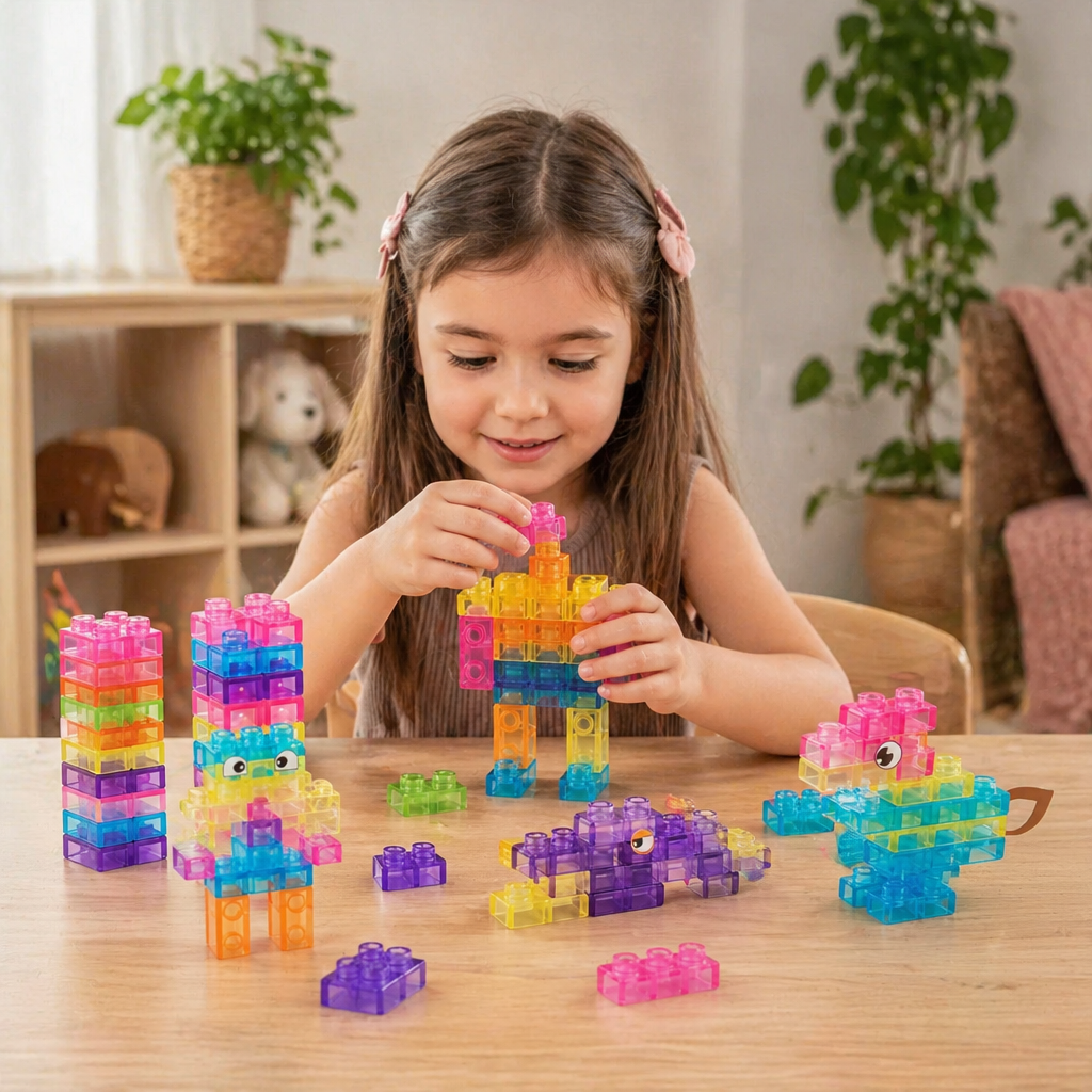 Sensorische Soft-Bausteine für Kinder – weiche, drückbare Lernbausteine für Spiel & Spaß