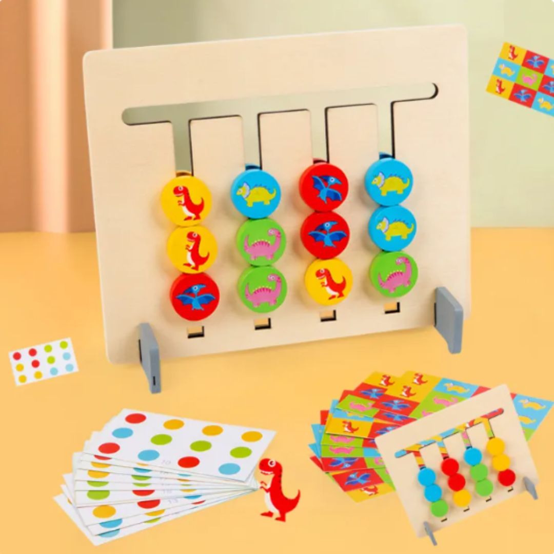 Montessori Zuordnungs Farbenmuster Spiel aus Holz