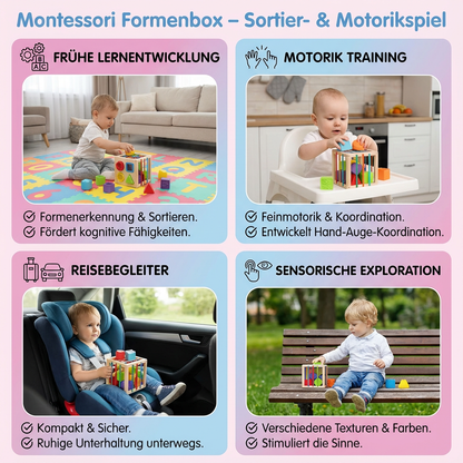 Montessori Formenbox – Sortier- & Motorikspiel