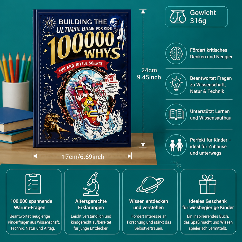 100.000 Warum-Fragen – Fragen & Faktenbuch für Kinder
