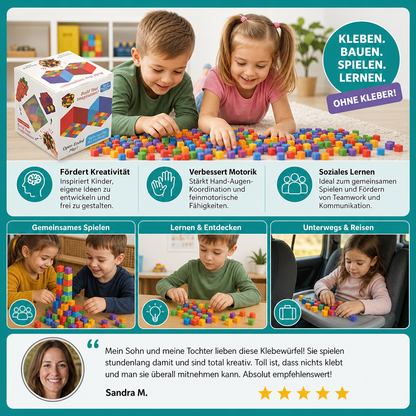 Kreative sensorische Klebewürfel – Sticky Cubes