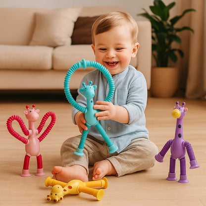 Sensorische Saugnapf Giraffe Baby Spielzeug