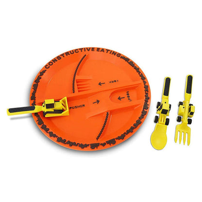 Bulldozer Kindergeschirr Set