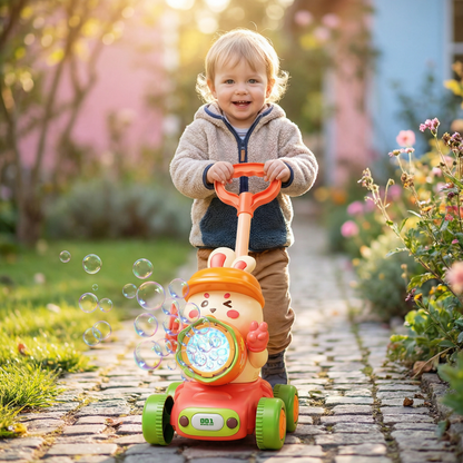 Leuchtender Seifenblasenwagen – Schiebe-Spielzeug für Kinder
