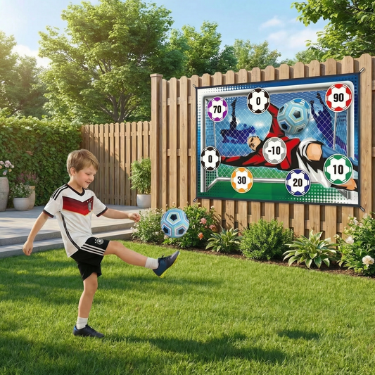 Klebende Fußball Zielschuss Wand  – Indoor & Outdoor Trainings- und Spielset